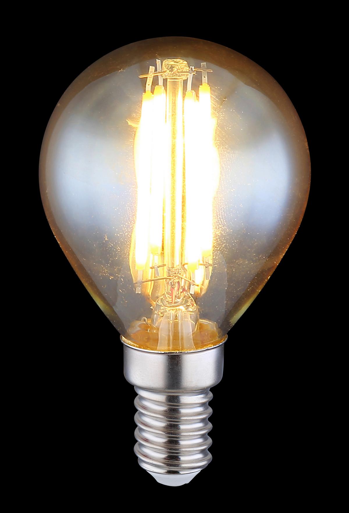 LED-Leuchtmittel 10589AK max. 4 Watt - Glas/Metall (4,5/7,8cm) - Globo