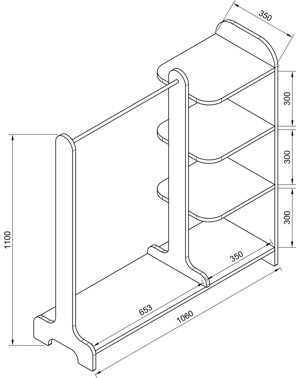 Predsoba Lempu, Hrast - medeni hrast, Moderno, leseni material (106/110/35cm) - MID.YOU