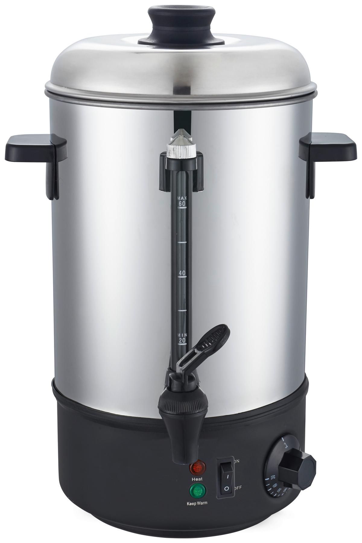 DOZOWNIK DO NAPOJÓW GORĄCYCH MIA - kolor stalowy/czarny, Basics, metal (33,5/58cm) - Novel