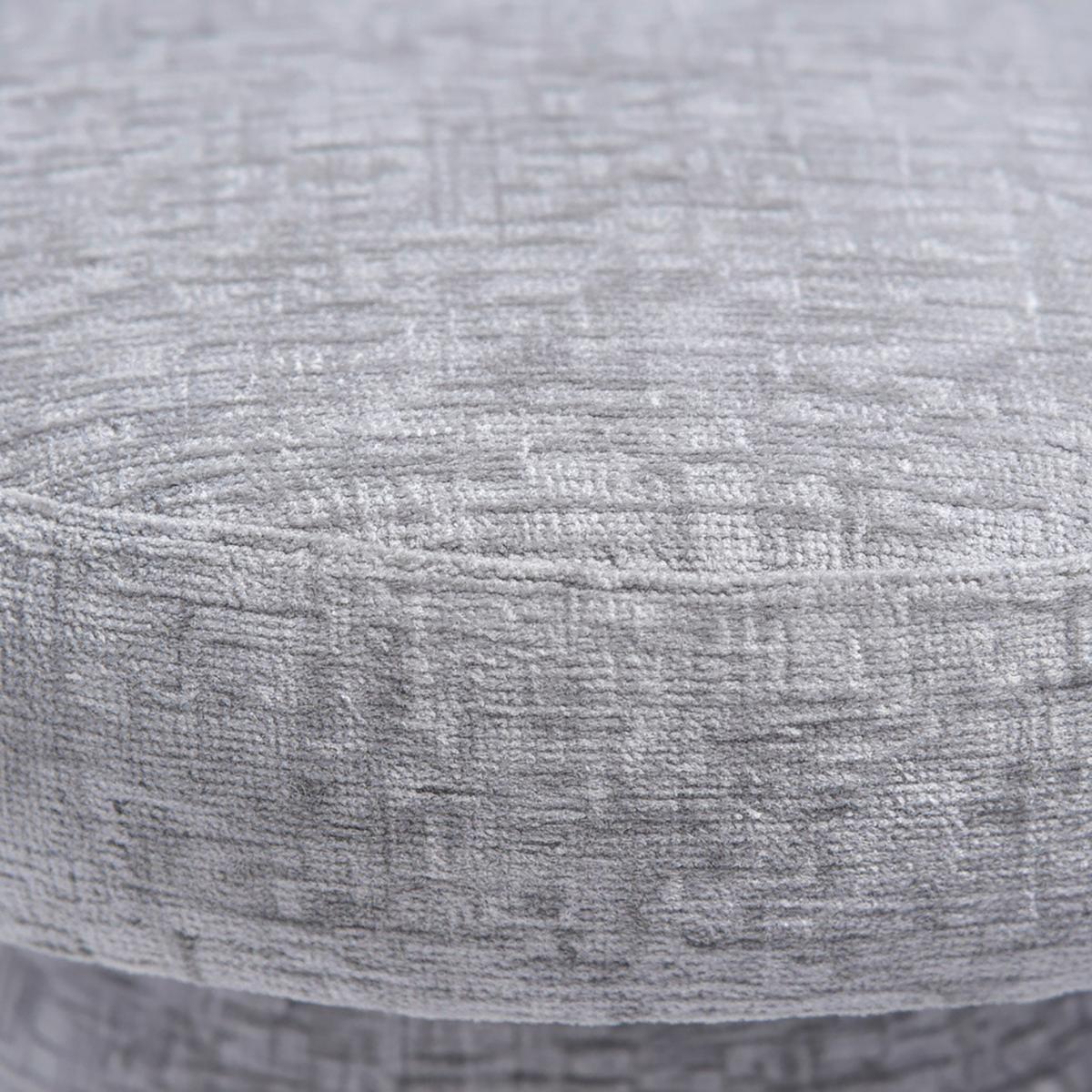 Stuhl Julina Grau Chenille Gepolstert - Grau, MODERN, Holz/Textil (71/74/72cm) - Bessagi Home