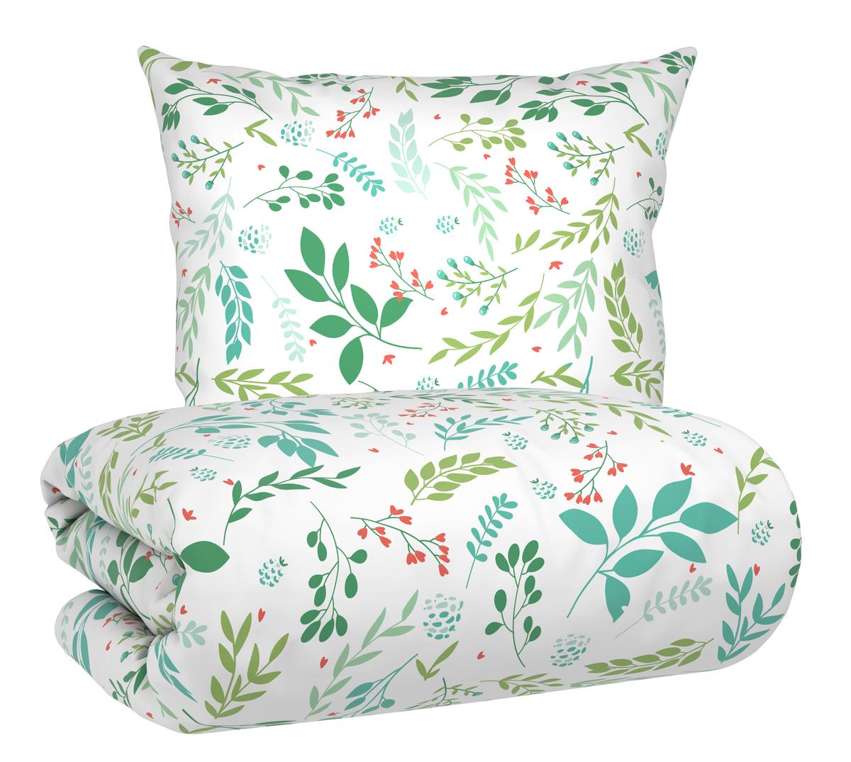 Bettwäsche Herbs Grün ca. 135x200cm - Grün, Textil (135/200cm) - Mömax