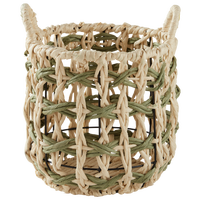 Kosár Alphonse - natúr/zöld, Konventionell, fém/papír (26/26cm) - Zandiara
