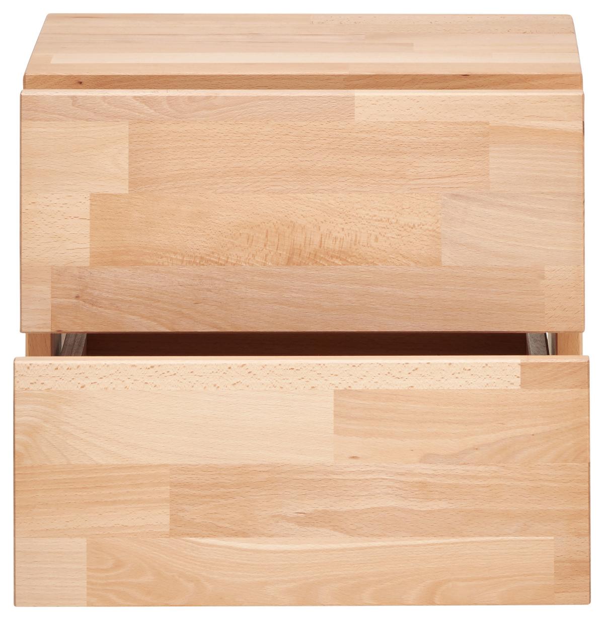 SZAFKA NOCNA PETER 2 - buk twardzielowy, Natur, drewno (40/37/33cm) - MID.YOU