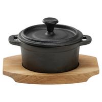 Lit Lonec Gourmet - S - črna/naravne barve, Konvencionalno, kovina/les (15/11/8,5cm) - Premium Living