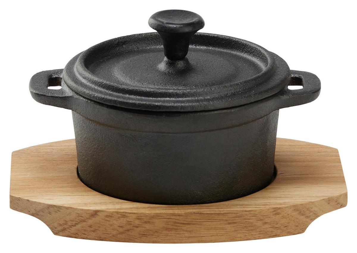 Lit Lonec Gourmet - S - črna/naravne barve, Konvencionalno, kovina/les (15/11/8,5cm) - Premium Living
