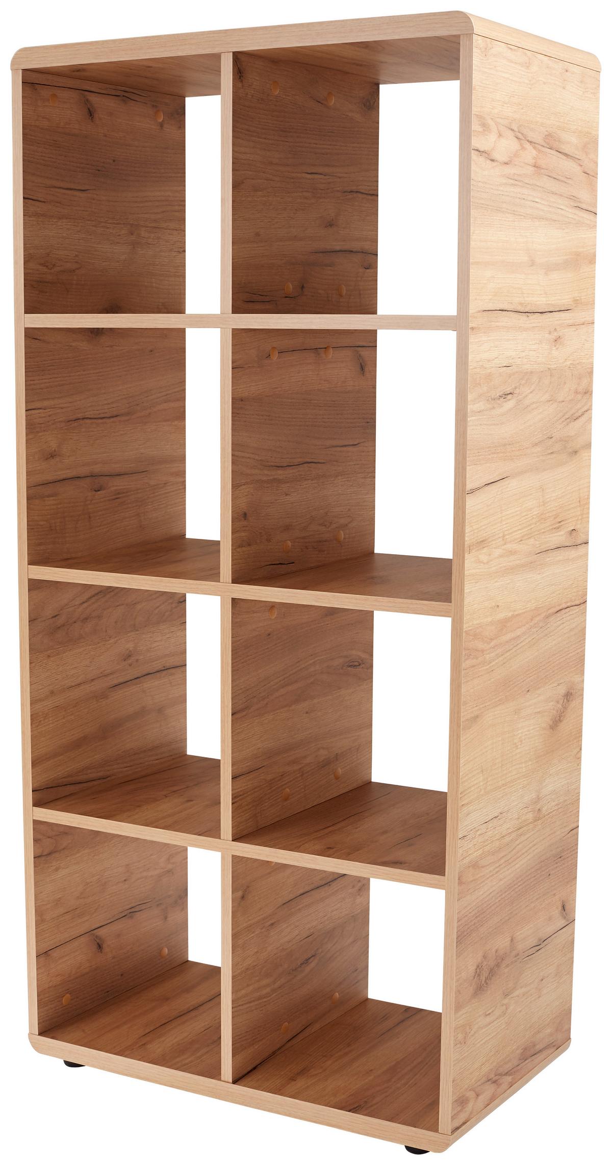 Etajeră Fontana FTR01 - culoare lemn stejar, Modern, material pe bază de lemn (73,2/145/35cm) - Modern Living