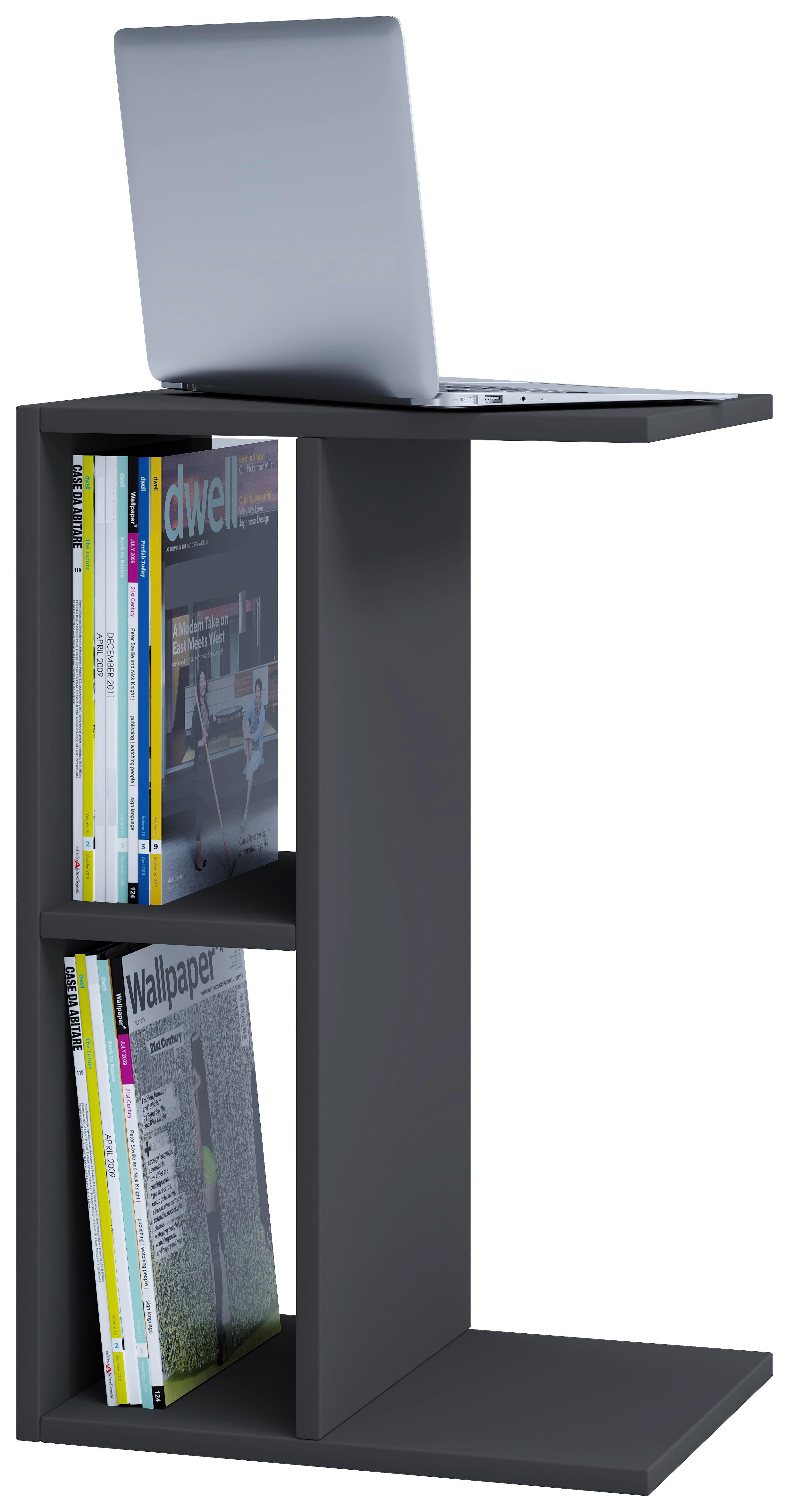 COUCHTISCH NACHTO - Anthrazit, Design, Holzwerkstoff (40/30/63cm) - MID.YOU