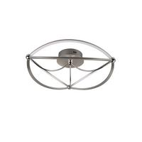 LED-Deckenleuchte Charivari max. 42 Watt - Nickelfarben, Design, Metall (62cm) - Trio Leuchten