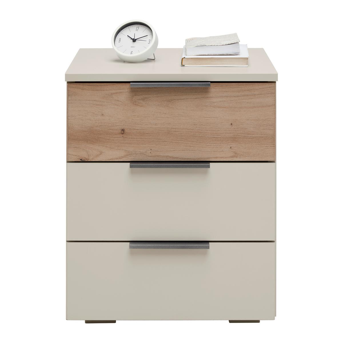 Set Noćnih Ormarića Ellmau - bijela/hrast Artisan, Konvencionalno, drvni materijal/metal (40/52cm) - Premium Living