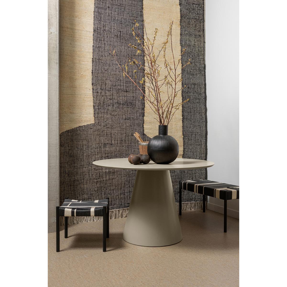 Esstisch Jorre Beige - Beige, Design, Holzwerkstoff (120/120/76cm) - Livetastic