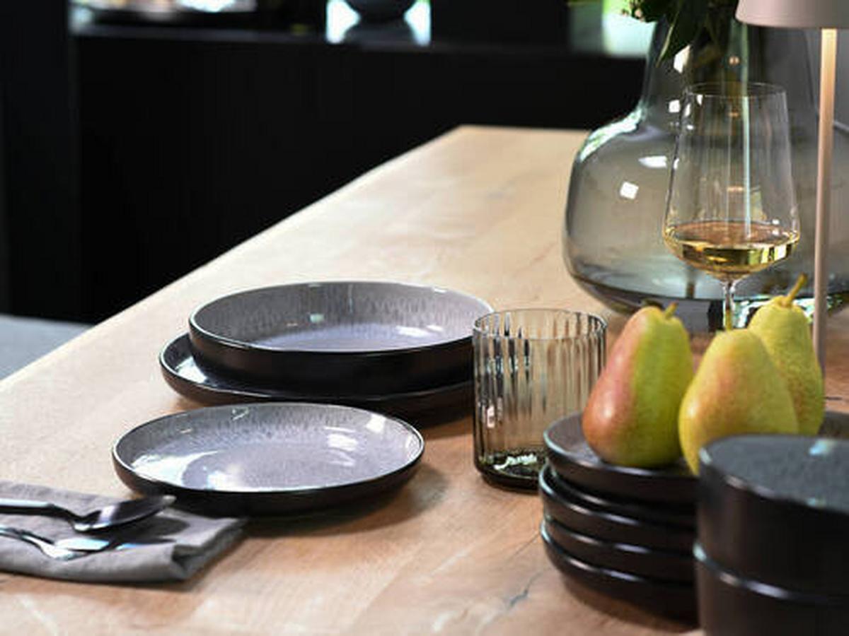 Tafelservice Nordic Fjord Hellgrau, 18-teilig - Hellgrau, Trend, Keramik - Creatable