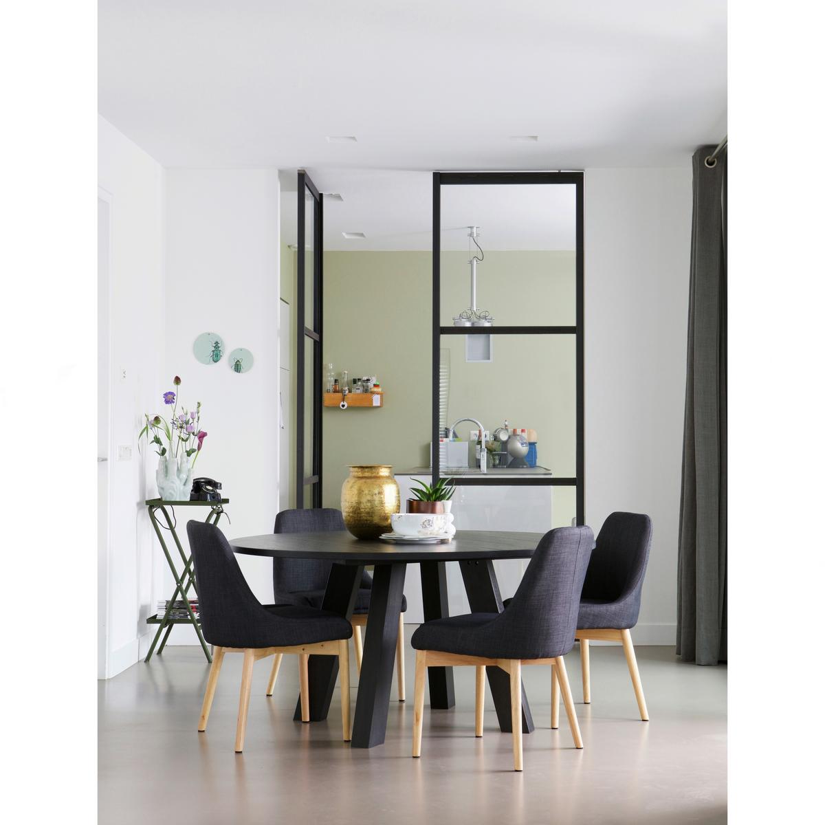 Esstisch Rhonda Schwarz - Schwarz, MODERN, Holz (150/150/75cm) - Livetastic