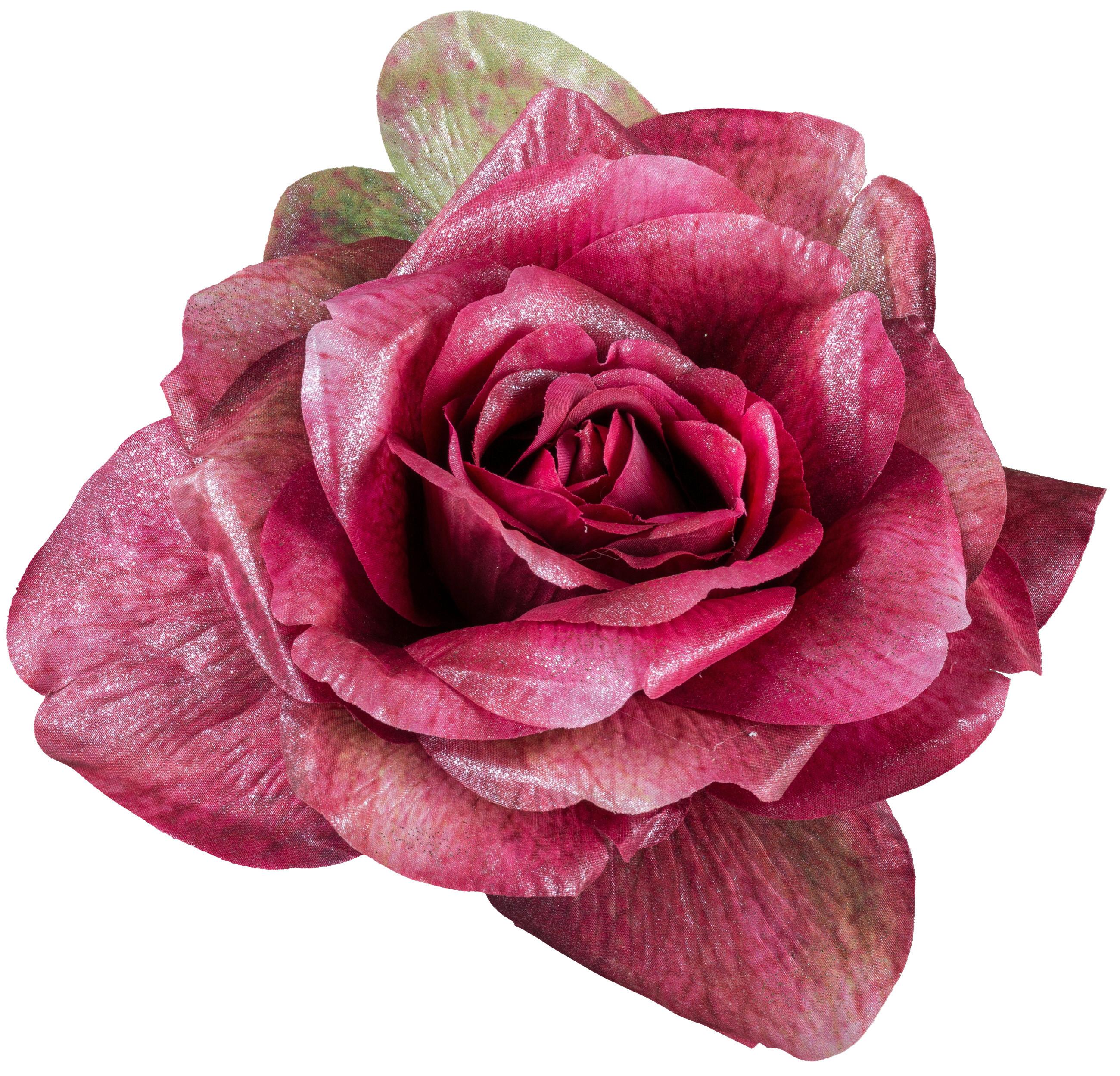 Umjetno Cvijeće Rose I -Paz- - tamno ružičasta, Konvencionalno, plastika (18cm) - Modern Living