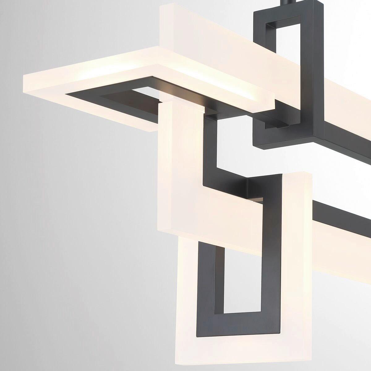 LED Függőlámpa Qn-Inizio-Lp-S-Bk - fekete, Design, műanyag/fém (84/47,5/14cm) - Elstead Lighting