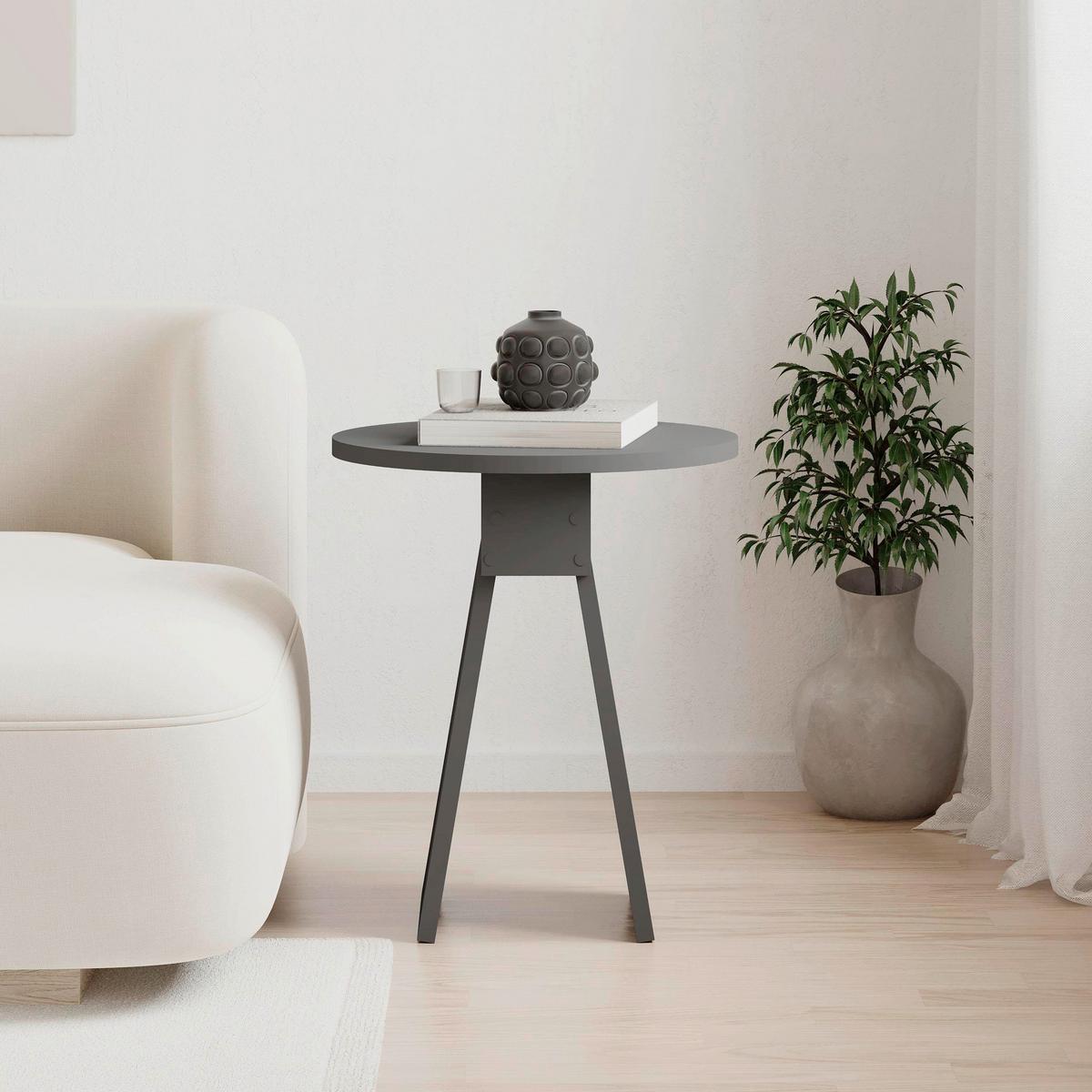 Beistelltisch Chen ca. 42x50 cm Anthrazit - Anthrazit, Design, Holzwerkstoff (42/50cm) - Livetastic