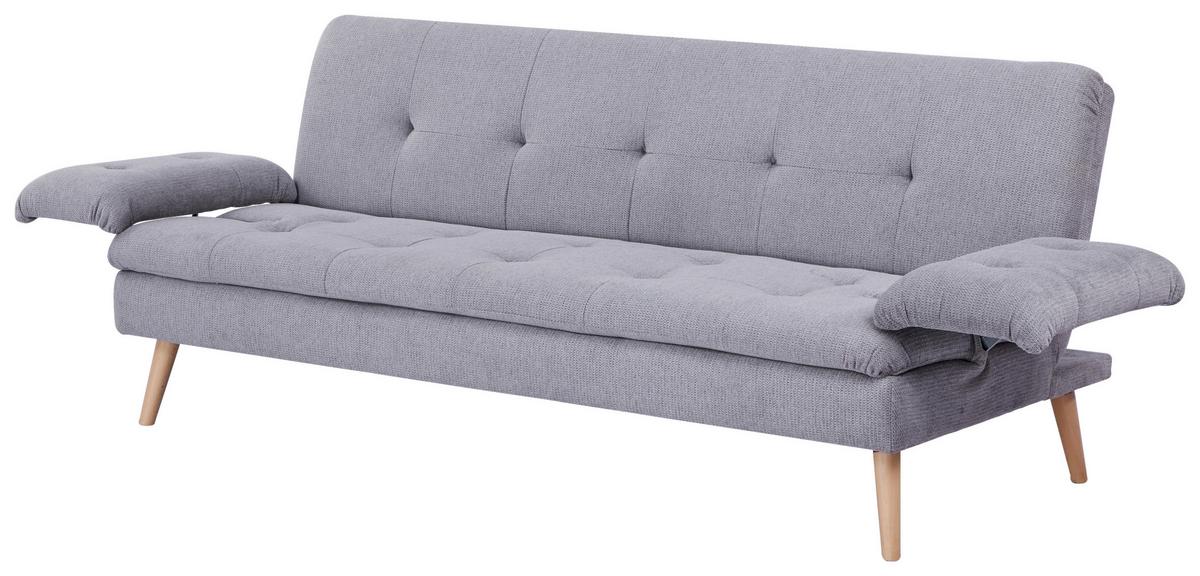 Zofa Armano, Posteljna Funkcija, Siva - siva/naravne barve, Basics, tekstil/les (190/83/87cm) - P & B