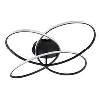 LED-DECKENLEUCHTE 67201S-60  PANDA - Weiss/Opal, Design, Kunststoff/Metall (80/13,5cm) - Globo