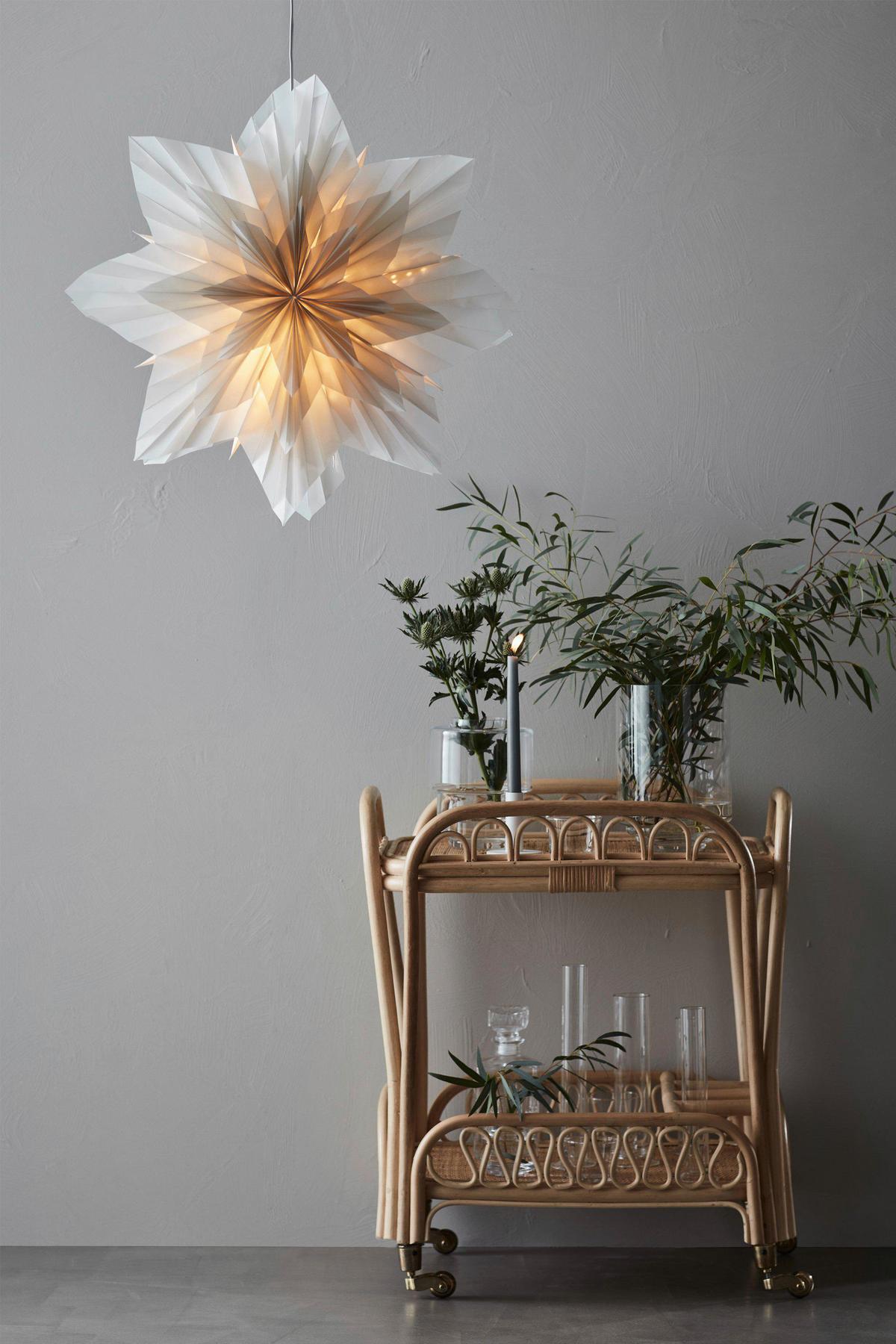 Dekostern Neela Pendant Star Weiß max. 6 Watt - Weiß, Basics, Metall (16/56/56cm) - Markslöjd