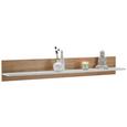 Wandboard in Weiß/Eichefarben - Eichefarben/Weiß, KONVENTIONELL, Holzwerkstoff (138/22/22cm) - MODERN LIVING