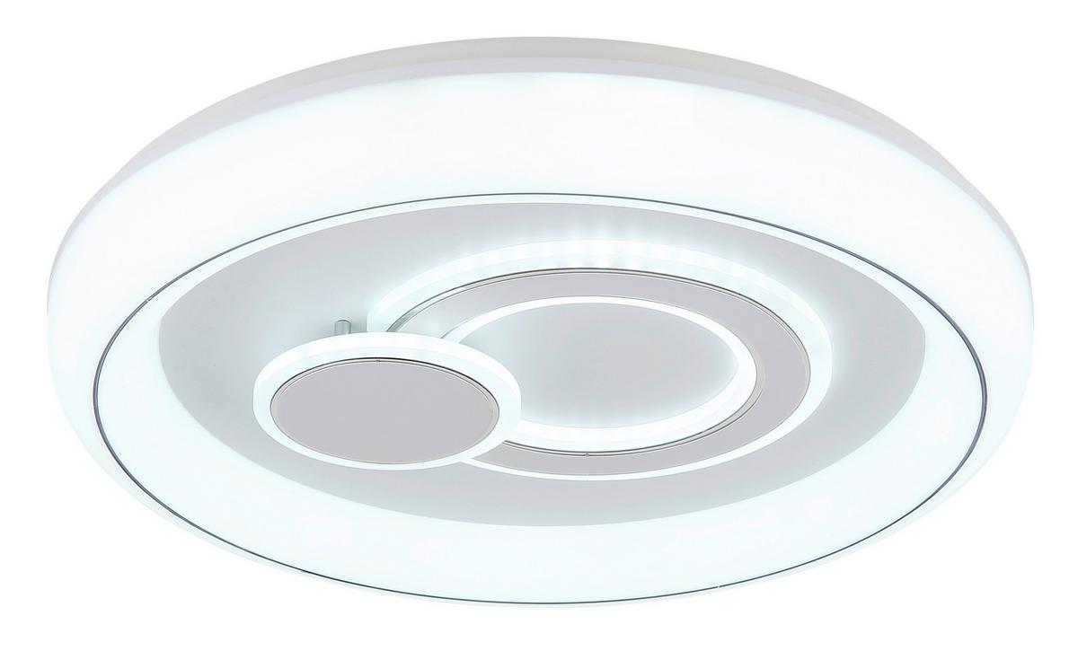 Plafonieră cu LED Ruiz - alb, Konventionell, plastic/metal (48/7,5cm) - Globo