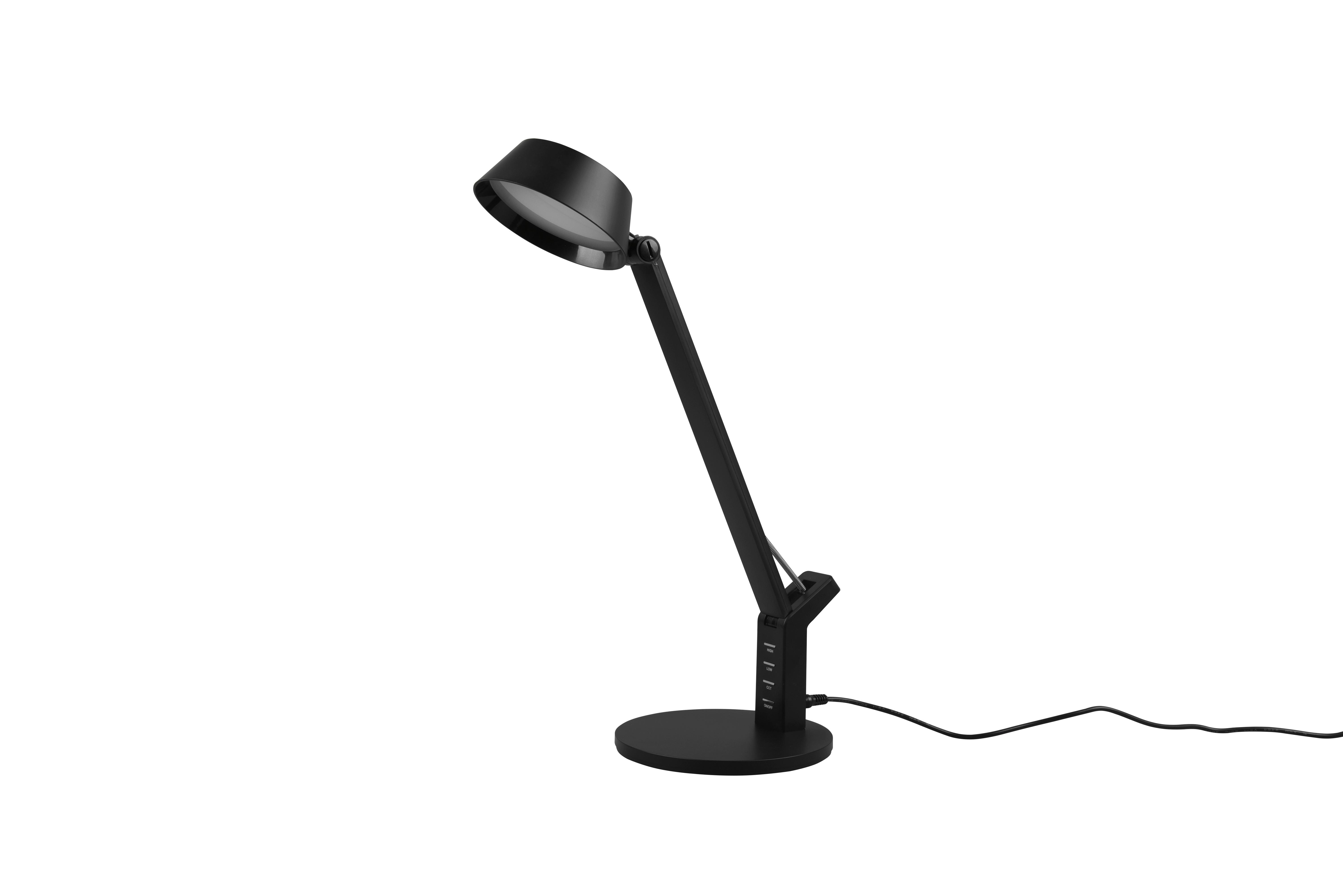 LED-Schreibtischleuchte Ava Schwarz max. 5 Watt - Schwarz, Basics, Kunststoff (40,4/17,1/30,5cm) - Trio Leuchten