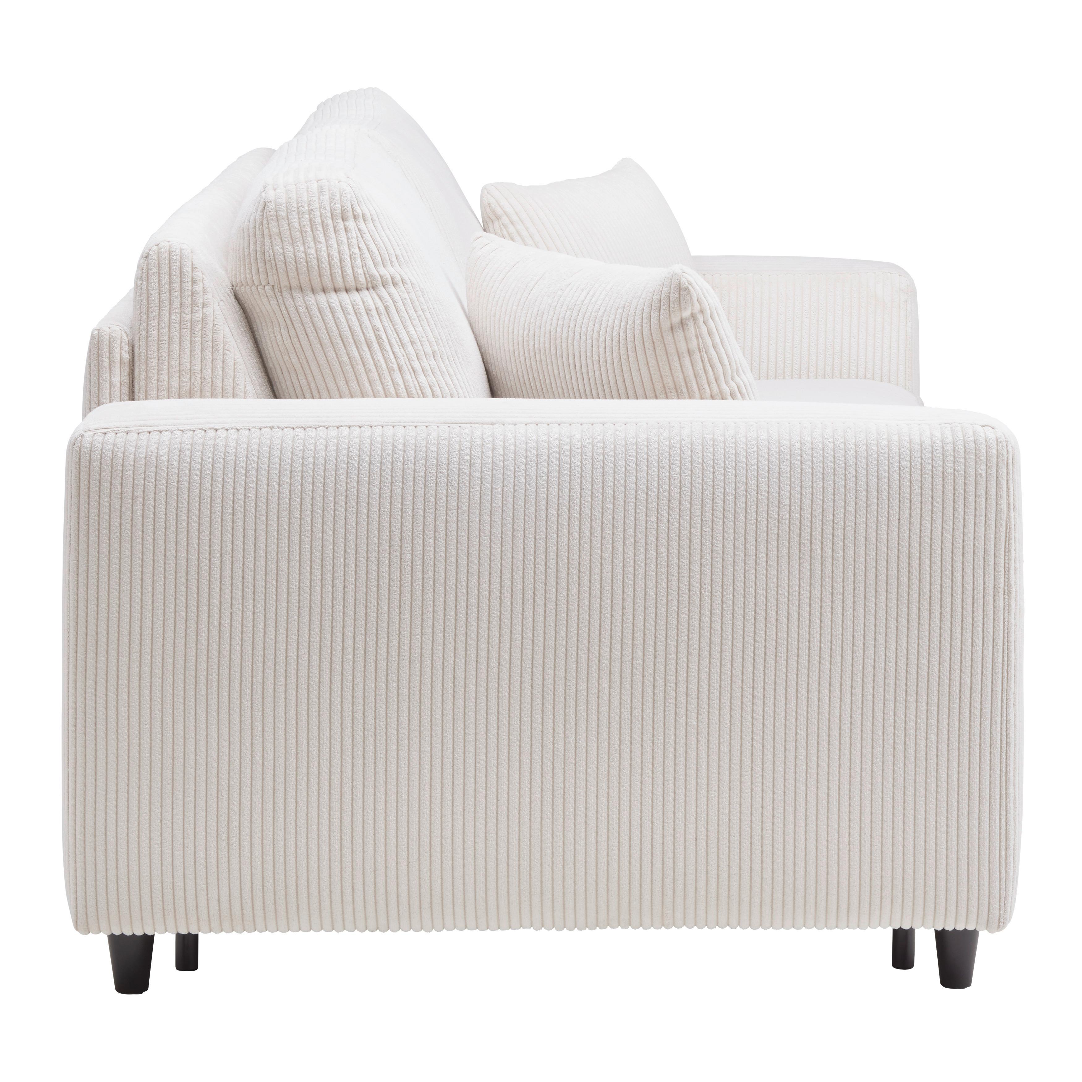 BÄDDSOFFA AGNETA -BASED- - beige/svart, Modern, metall/trä (200/83/97cm) - Based