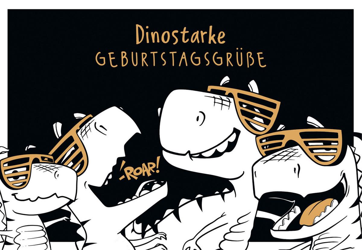 Glückwunschkarte Edelschwarz Multicolor - Basics, Papier (18/13cm)