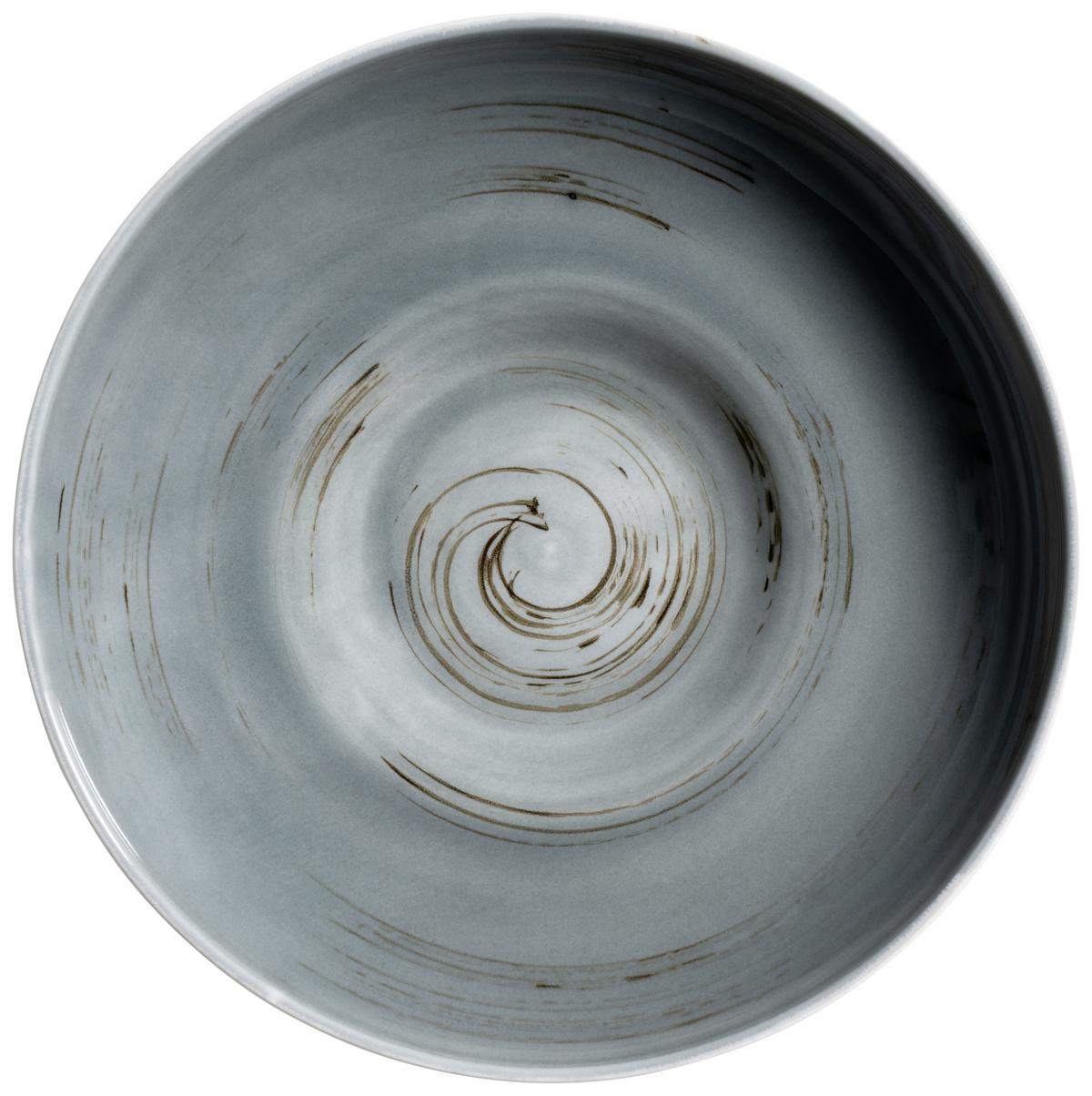 KOMBISERVICE 16-TLG DERBY - Blau/Weiss, Basics, Keramik (33/31,5/35cm) - Mäser