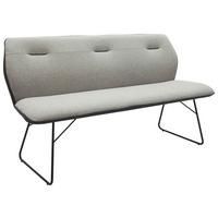 ŁAWKA POP UP - jasnoszary/czarny, Design, metal/tkanina (156/88/62cm) - Novel
