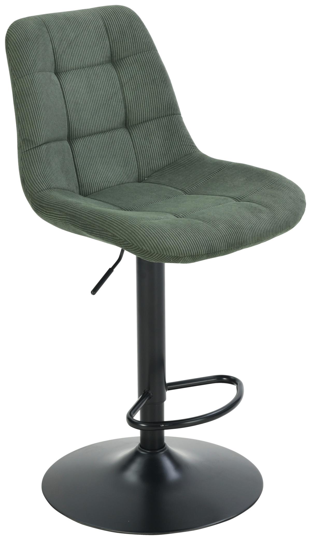 Taburet de bar NINO - verde/negru, Modern, lemn/metal (46/116/96/53cm) - Based