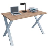 Pisalna Miza Lona, Hrast, 110x80cm - bela/hrast sonoma, Moderno, kovina/leseni material (110/80/76cm) - MID.YOU