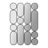 Wandspiegel ARCO Metallrahmen schwarz - Schwarz, ROMANTIK / LANDHAUS, Glas/Kunststoff (80/120/2,5cm) - Premium Living