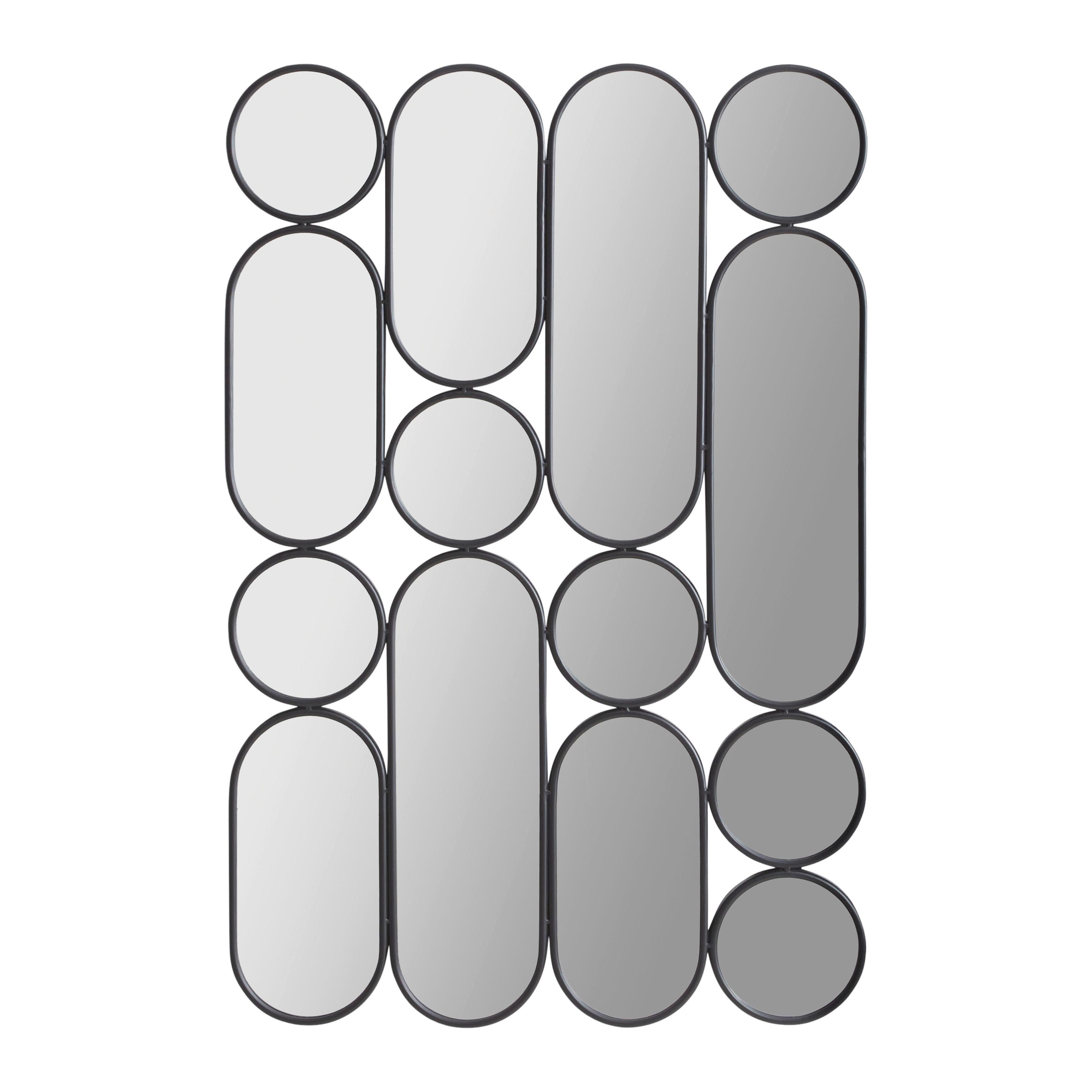 VÄGGSPEGEL ARCO -TREND- - svart, Romantik / Lanthus, metall/glas (80/120/2,5cm) - Premium Living