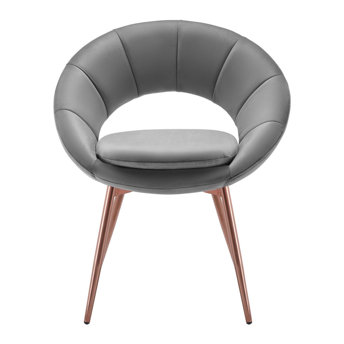Szék Levi Gray - szürke, Modern, textil/fa (67/74/60.5cm) - Bessagi Home
