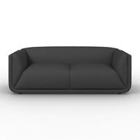 CANAPEA HEVI - gri închis/culoare natur, Modern, lemn/textil (197/73/86cm) - Bessagi Home