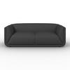 SOFFA HEVI - mörkgrå/svart, Modern, trä/textil (197/73/86cm) - Bessagi Home