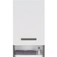 Oberschrank Weiß Hochglanz/anthrazit - Chromfarben/Mooreichefarben, MODERN, Glas/Holzwerkstoff (40/73/21,5cm) - Premium Living Oberschrank Weiß Hochglanz/anthrazit - Chromfarben/Mooreichefarben, MODERN, Glas/Holzwerkstoff (40/73/21,5cm) - Premium Living