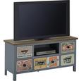 Mizica Za Hi-fi Naprave Wesley - naravna/modra, Moderno, kovina/leseni material (106,5/51/30cm) - Mömax modern living Mizica Za Hi-fi Naprave Wesley - naravna/modra, Moderno, kovina/leseni material (106,5/51/30cm) - Mömax modern living