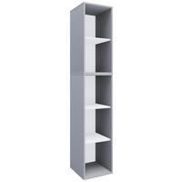 Aktenschrank Lona Grau, 5-fach - Grau, MODERN (35/183/37cm) - MID.YOU