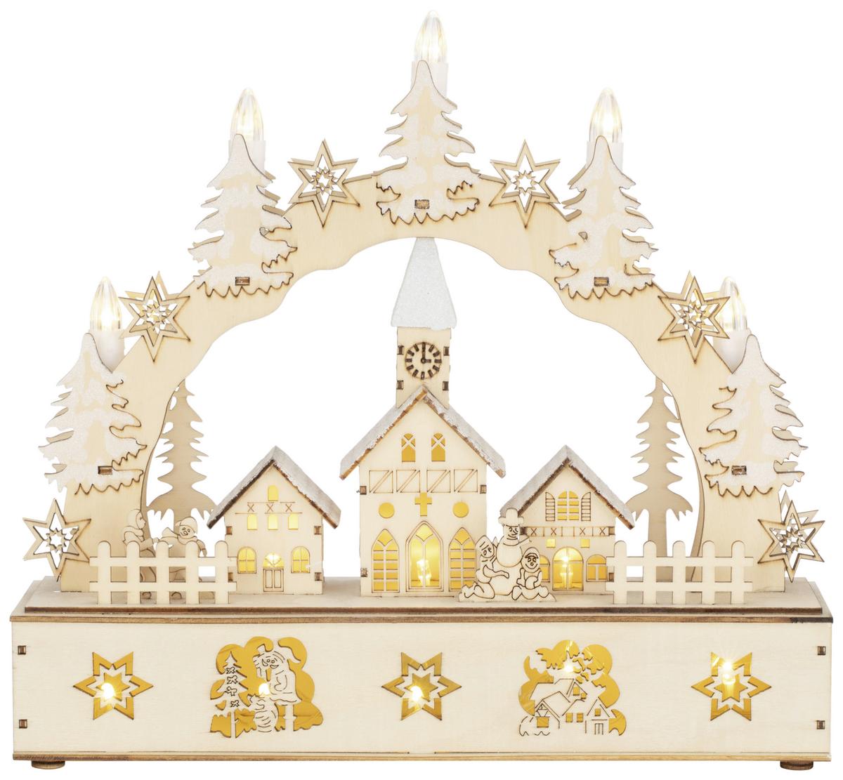 Okrasna Led-svetilka Hoint -Paz- - naravne barve, Konvencionalno, kovina/umetna masa (30/8/28cm) - Modern Living