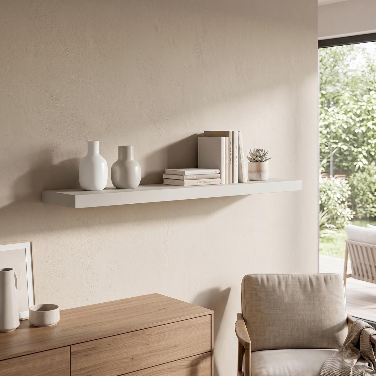 Poliță De Perete Simple 80 Casmir - Modern, material pe bază de lemn (80/3,8/23,5cm) - Modern Living