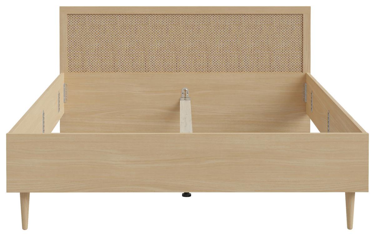 Krevet Callaseta - boje hrasta, Natur, drvni materijal (160/200cm) - Zandiara
