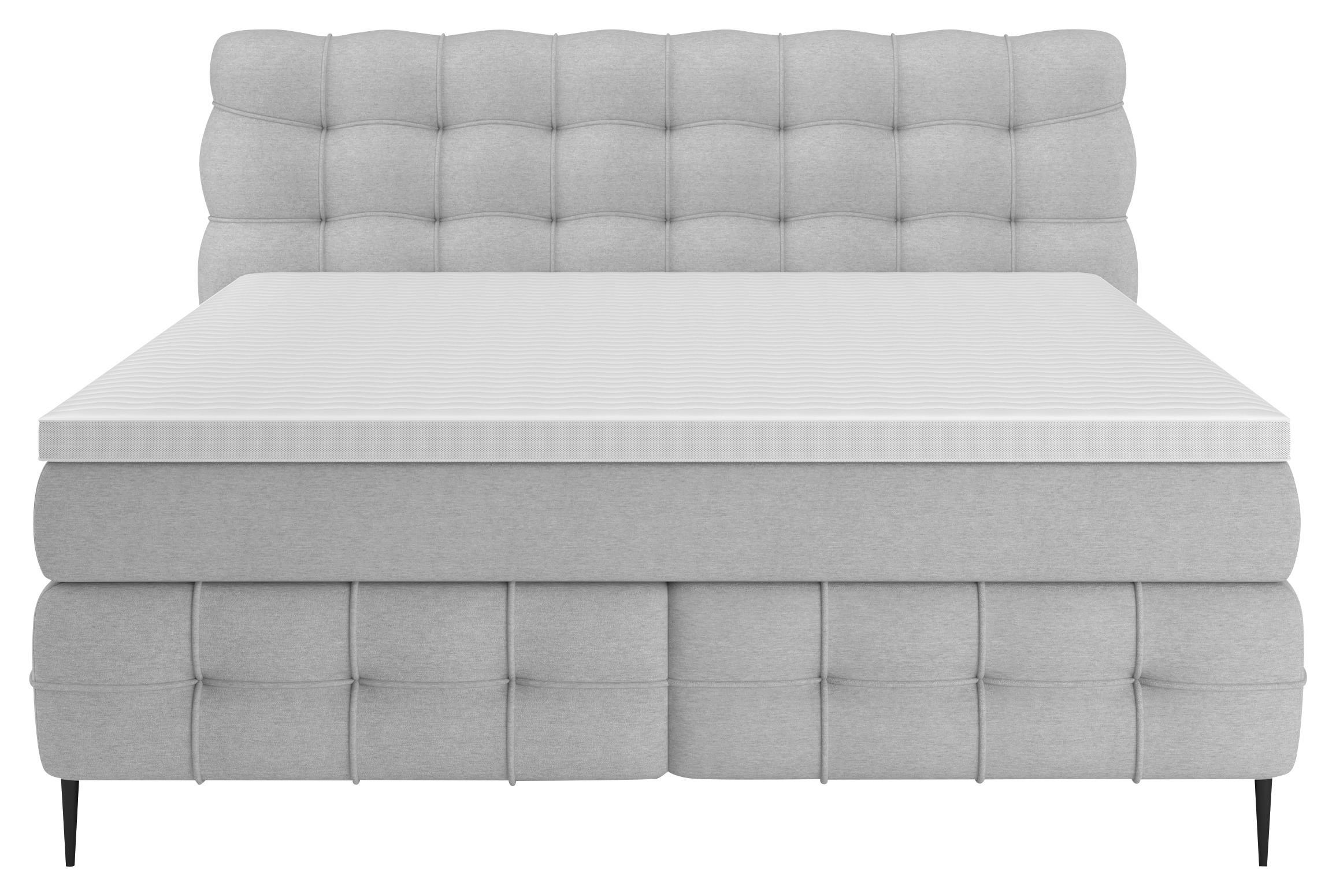 PAT BOXSPRING SCARLETT - bej, Konventionell, lemn/textil (180/200cm)
