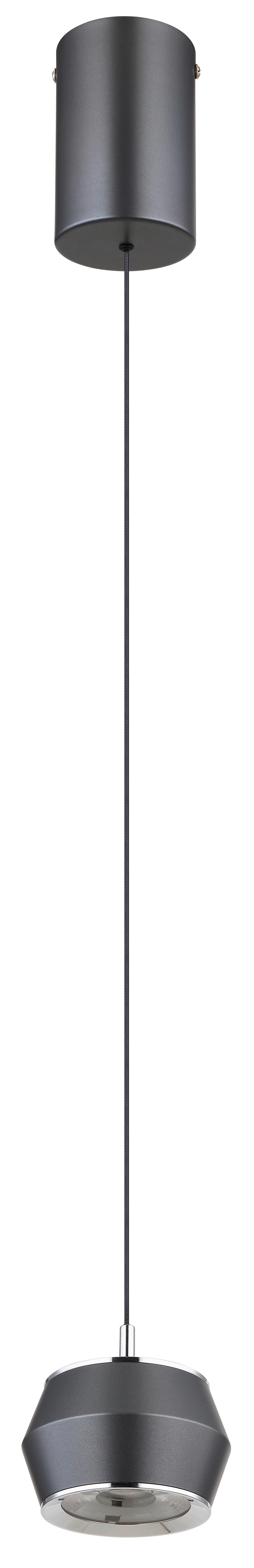 LAMPA WISZĄCA LED 15209 - opal/szary, Design, tworzywo sztuczne/metal (10/200cm) - Globo