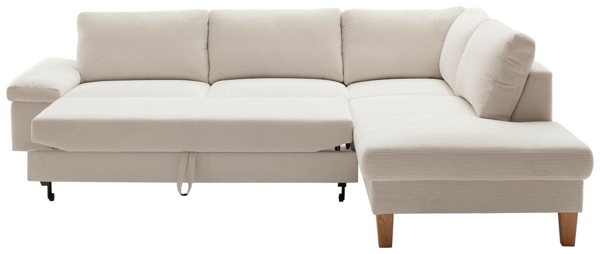 Wohnlandschaft Corvara Weiß - Weiß, KONVENTIONELL, Holz/Holzwerkstoff (286/86/220cm) - Premium Living