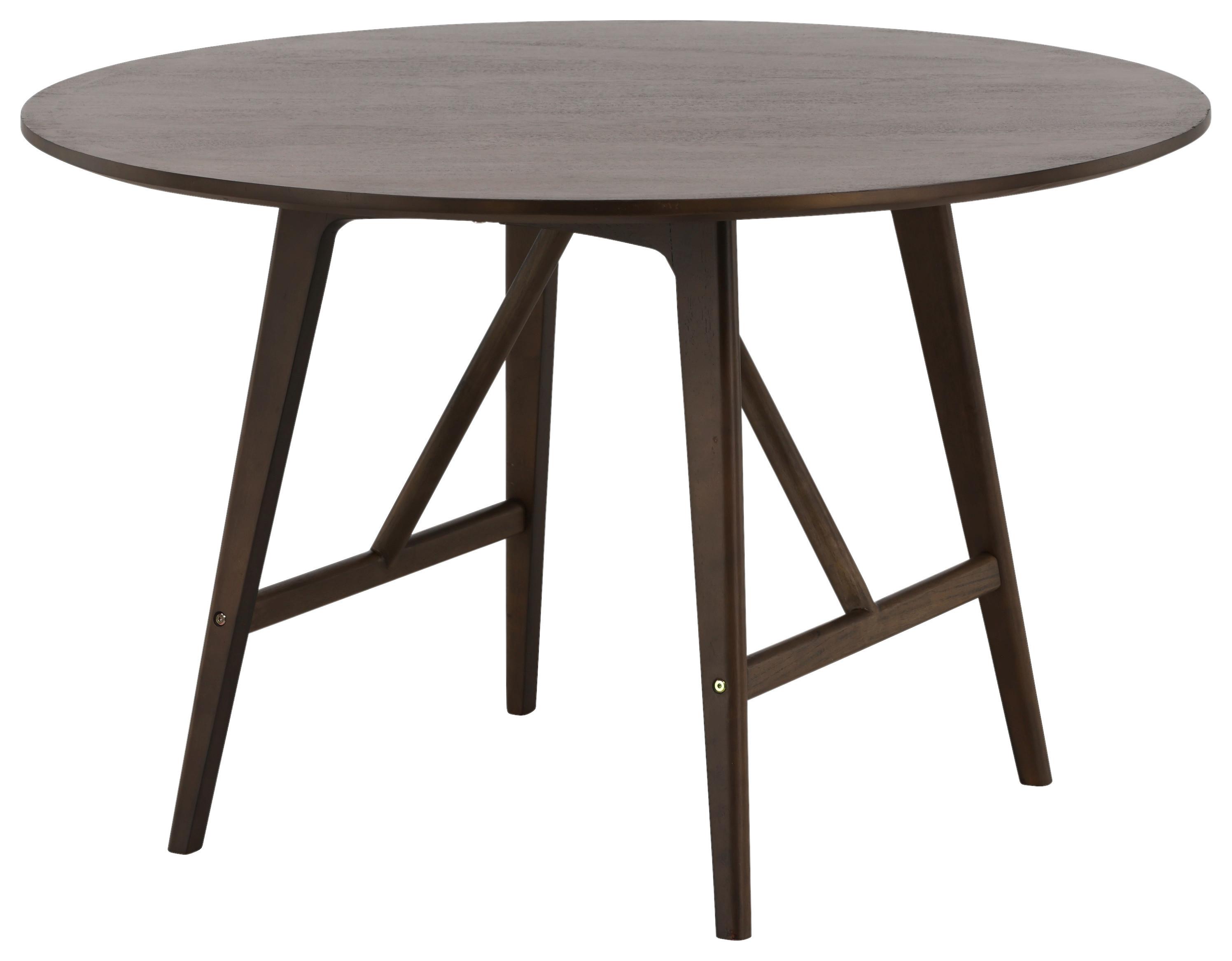 Esstisch Kaseidon Ø ca. 100 cm Dunkelbraun - Dunkelbraun, Design, Holz/Holzwerkstoff (100/100/75cm) - Livetastic