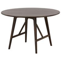 Esstisch Kaseidon Ø ca. 100 cm Dunkelbraun - Dunkelbraun, Design, Holz/Holzwerkstoff (100/100/75cm) - Livetastic