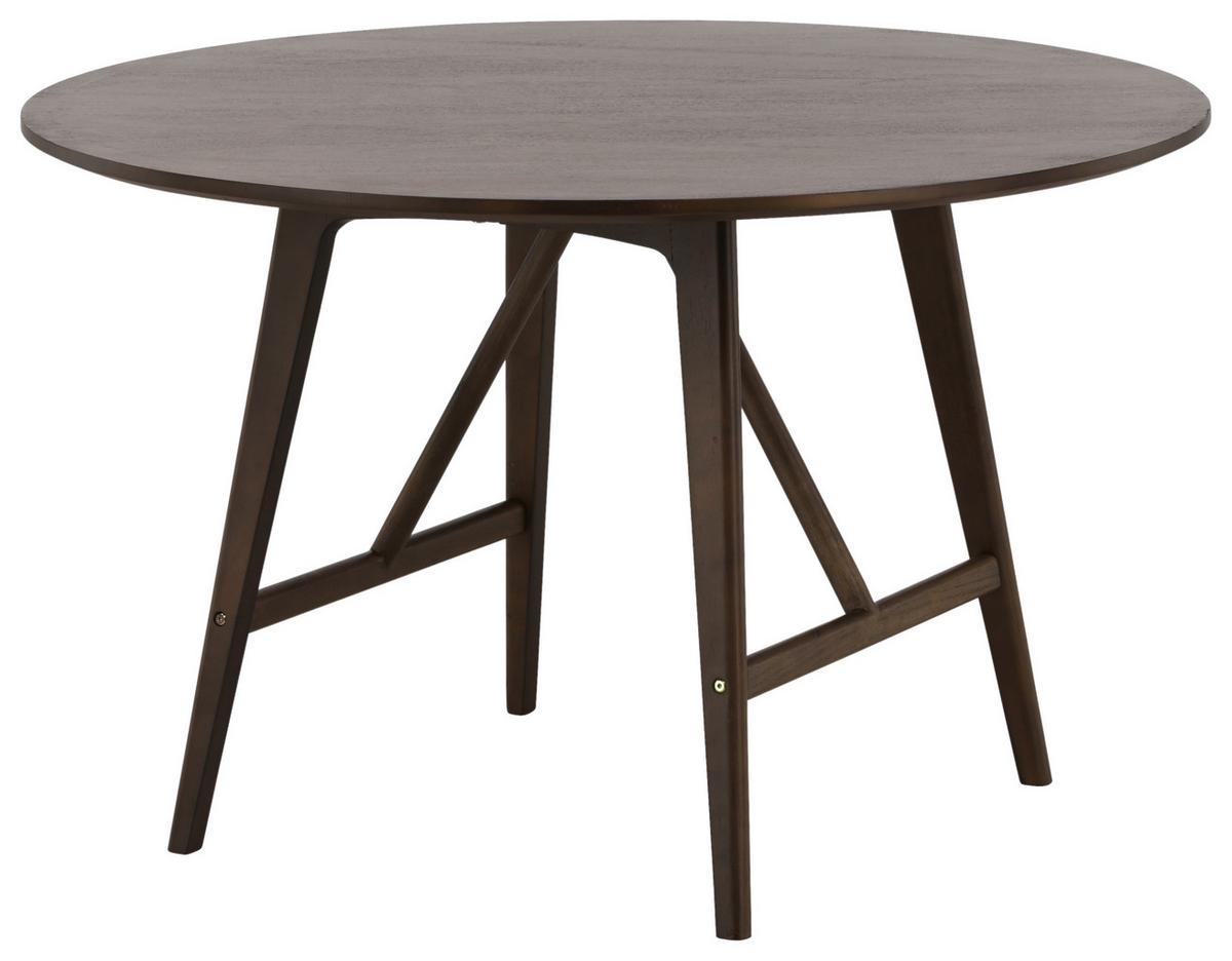 Esstisch Kaseidon Ø ca. 100 cm Dunkelbraun - Dunkelbraun, Design, Holz/Holzwerkstoff (100/100/75cm) - Livetastic