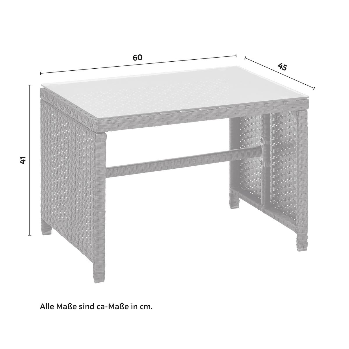 Set lounge Michelle - negru/transparent, Modern, plastic/sticlă - Modern Living