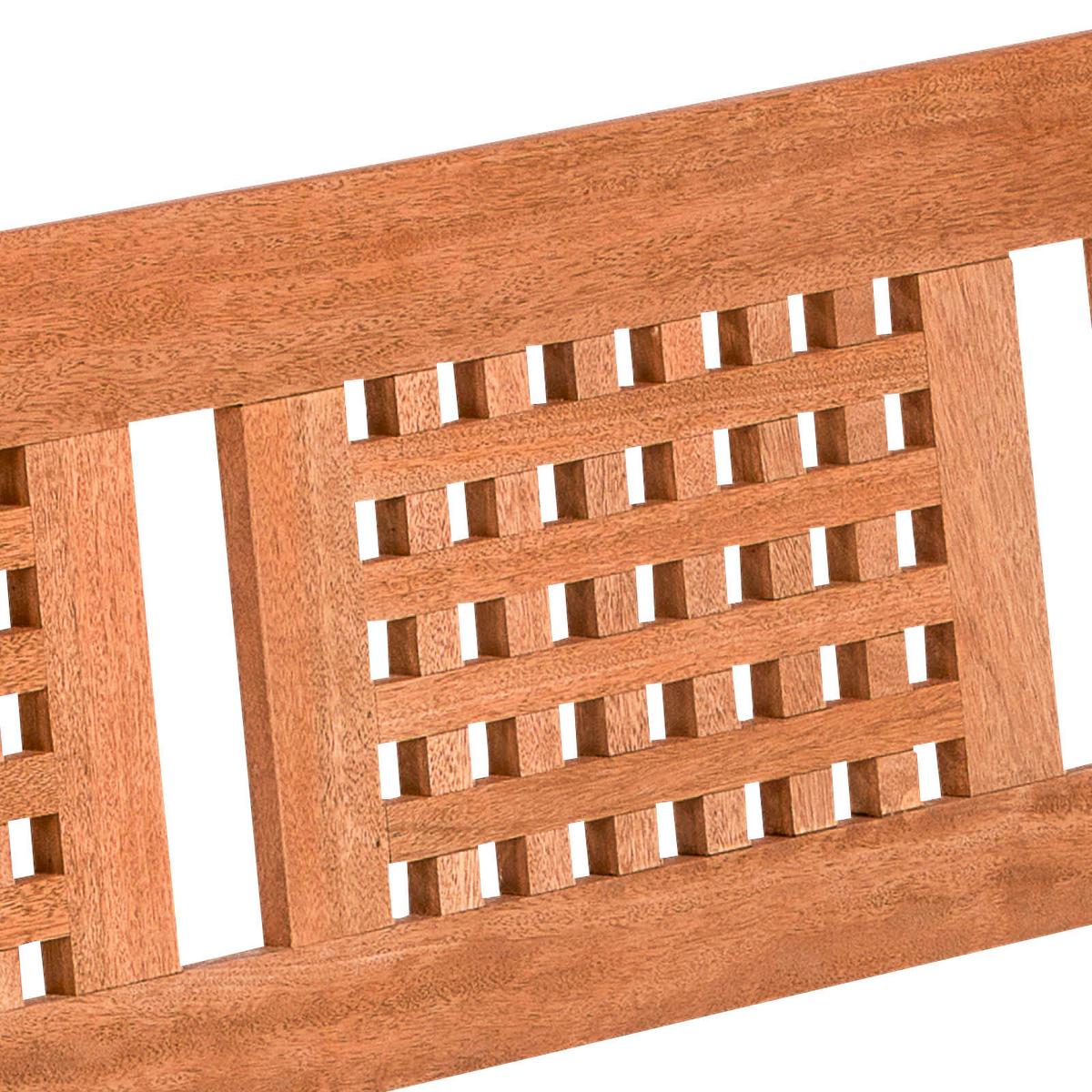 Gartenbank Lima aus Eukalyptus Natur - Naturfarben, Basics, Holz (157/90/58cm) - Gardenson